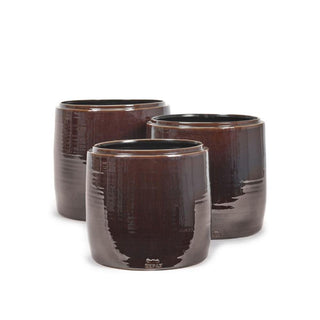 Serax Glazed Shades large round flower pot brown - Buy now on ShopDecor - Discover the best products by SERAX design