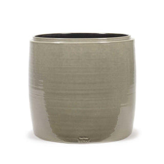 Serax Glazed Shades large round flower pot grey - Buy now on ShopDecor - Discover the best products by SERAX design