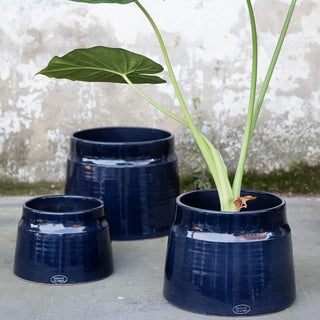 Serax Glazed Shades medium flower pot blue - Buy now on ShopDecor - Discover the best products by SERAX design