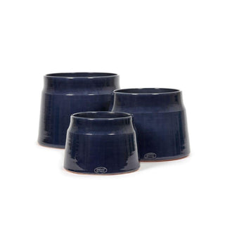 Serax Glazed Shades medium flower pot blue - Buy now on ShopDecor - Discover the best products by SERAX design