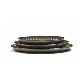 Serax Inku oval plate 25 cm. green - Buy now on ShopDecor - Discover the best products by SERAX design