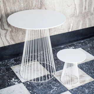 Serax Metal Sculptures Garbo Bistrot round table white h. 40 cm. - Buy now on ShopDecor - Discover the best products by SERAX design