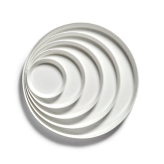 Serax Nido plate raised edge XL white diam. 24 cm. - Buy now on ShopDecor - Discover the best products by SERAX design