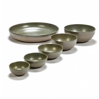 Serax Surface bowl grey/camo green diam. 11 cm. - Buy now on ShopDecor - Discover the best products by SERAX design