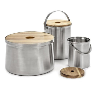 Serax Table Accessories ice bucket L brushed steel - Buy now on ShopDecor - Discover the best products by SERAX design