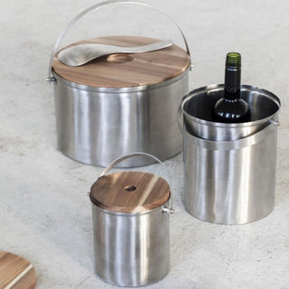 Serax Table Accessories ice bucket L brushed steel - Buy now on ShopDecor - Discover the best products by SERAX design