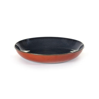 Serax Terres De Rêves pasta plate diam. 23.5 cm. dark blue/rust - Buy now on ShopDecor - Discover the best products by SERAX design