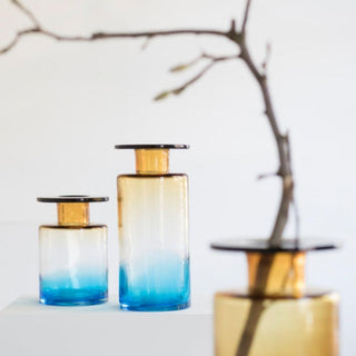 Serax Wind & Fire small vase blue and amber - Buy now on ShopDecor - Discover the best products by SERAX design