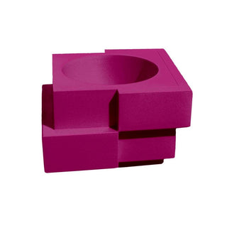 Slide Cubic Yo Vase Polyethylene by Giulio Cappellini Slide Sweet fuchsia FU - Buy now on ShopDecor - Discover the best products by SLIDE design