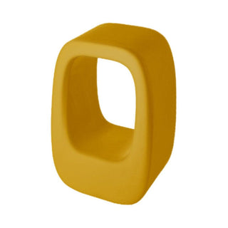 Slide Lazy Bones Stool Polyethylene by Barnaby Gunning Slide Saffron yellow FB - Buy now on ShopDecor - Discover the best products by SLIDE design