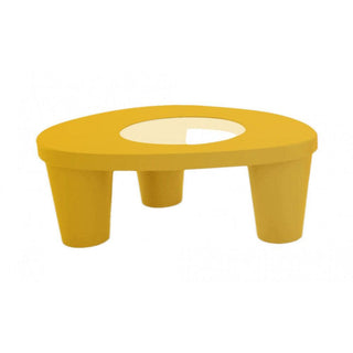Slide Low Lita Table Small Polyethylene by Paola Navone Slide Saffron yellow FB - Buy now on ShopDecor - Discover the best products by SLIDE design