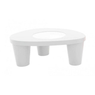 Slide Low Lita Table Small Polyethylene by Paola Navone Slide Milky white FT - Buy now on ShopDecor - Discover the best products by SLIDE design