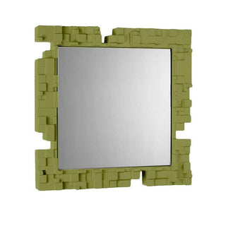 Slide Pixel Mirror Polyethylene by Studio Tonino - Ettore Giordano Slide Lime green FR - Buy now on ShopDecor - Discover the best products by SLIDE design