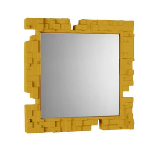 Slide Pixel Mirror Polyethylene by Studio Tonino - Ettore Giordano Slide Saffron yellow FB - Buy now on ShopDecor - Discover the best products by SLIDE design
