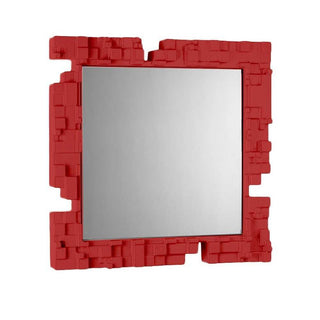 Slide Pixel Mirror Polyethylene by Studio Tonino - Ettore Giordano Flame red - Buy now on ShopDecor - Discover the best products by SLIDE design