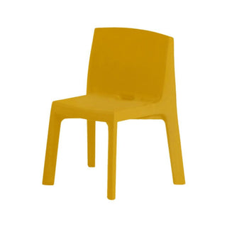Slide Q4 Chair Polyethylene by Jorge Nàjera Slide Saffron yellow FB - Buy now on ShopDecor - Discover the best products by SLIDE design