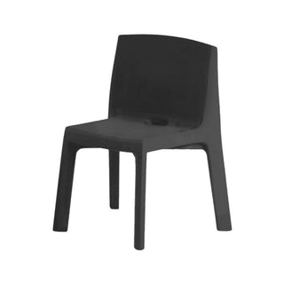 Slide Q4 Chair Polyethylene by Jorge Nàjera Slide Elephant grey FG - Buy now on ShopDecor - Discover the best products by SLIDE design