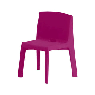 Slide Q4 Chair Polyethylene by Jorge Nàjera Slide Sweet fuchsia FU - Buy now on ShopDecor - Discover the best products by SLIDE design