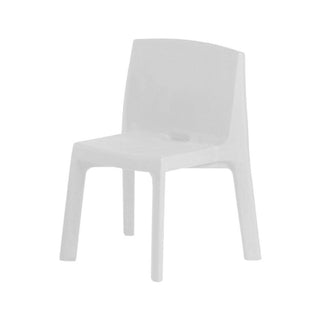 Slide Q4 Chair Polyethylene by Jorge Nàjera Slide Milky white FT - Buy now on ShopDecor - Discover the best products by SLIDE design