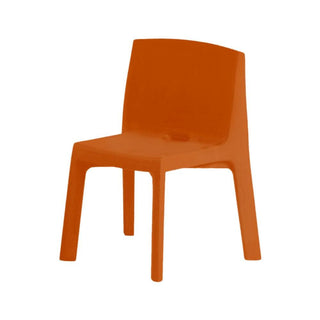Slide Q4 Chair Polyethylene by Jorge Nàjera Slide Pumpkin orange FC - Buy now on ShopDecor - Discover the best products by SLIDE design