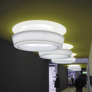 Slide Ufo Pendant Lamp diam.145 cm White by Giò Colonna Romano - Buy now on ShopDecor - Discover the best products by SLIDE design