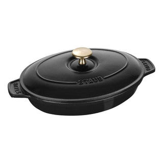 Staub Baking Dish Oval with service lid 23 cm Black - Buy now on ShopDecor - Discover the best products by STAUB design