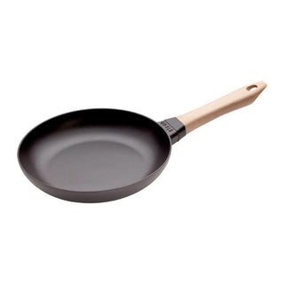Staub Frying-Pan with Wooden Handle Black 24 cm - Buy now on ShopDecor - Discover the best products by STAUB design