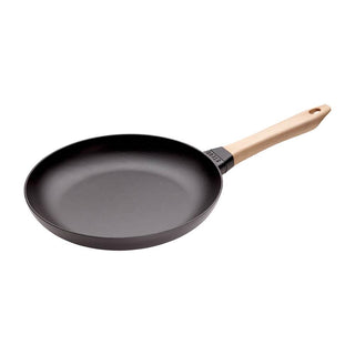 Staub Frying-Pan with Wooden Handle Black 28 cm - Buy now on ShopDecor - Discover the best products by STAUB design