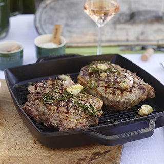 Staub Large Double Handle Grill Square large pan 33 cm