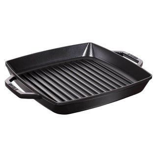 Staub Large Double Handle Grill Square large pan 33 cm Black - Buy now on ShopDecor - Discover the best products by STAUB design