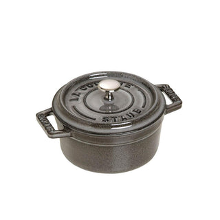 Staub Mini Cocotte Round cast iron pot diam.10 cm Staub Graphite grey - Buy now on ShopDecor - Discover the best products by STAUB design