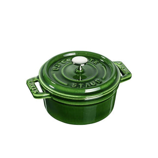 Staub Mini Cocotte Round cast iron pot diam.10 cm Staub Basil green - Buy now on ShopDecor - Discover the best products by STAUB design
