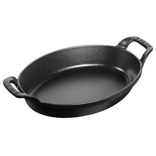 Staub Oval baking dish cast iron 24 cm Black - Buy now on ShopDecor - Discover the best products by STAUB design