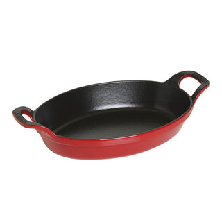Staub Oval baking dish cast iron 24 cm Staub Cherry red - Buy now on ShopDecor - Discover the best products by STAUB design
