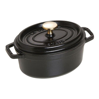 Staub Oval Cocotte cast iron pot 17 cm Black - Buy now on ShopDecor - Discover the best products by STAUB design