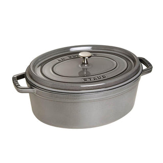 Staub Oval Cocotte cast iron pot 27 cm Staub Graphite grey - Buy now on ShopDecor - Discover the best products by STAUB design