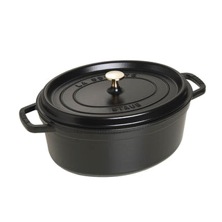 Staub Oval Cocotte cast iron pot 27 cm Black - Buy now on ShopDecor - Discover the best products by STAUB design