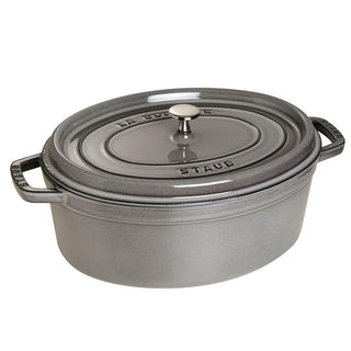 Staub Oval Cocotte cast iron pot 33 cm Staub Graphite grey - Buy now on ShopDecor - Discover the best products by STAUB design