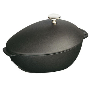 Staub Oval Mussel Pot 25 cm Black - Buy now on ShopDecor - Discover the best products by STAUB design