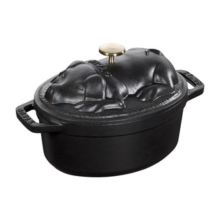 Staub Pig Cocotte Black - Buy now on ShopDecor - Discover the best products by STAUB design