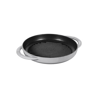 Staub Pure Grill Round medium pan cast iron diam.26 cm Staub Graphite grey - Buy now on ShopDecor - Discover the best products by STAUB design
