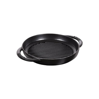 Staub Pure Grill Round medium pan cast iron diam.26 cm Black - Buy now on ShopDecor - Discover the best products by STAUB design