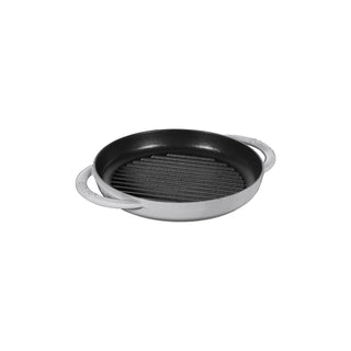 Staub Pure Grill Round small pan cast iron diam.22 cm Staub Graphite grey - Buy now on ShopDecor - Discover the best products by STAUB design