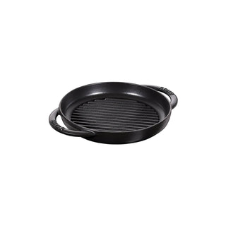 Staub Pure Grill Round small pan cast iron diam.22 cm Black - Buy now on ShopDecor - Discover the best products by STAUB design
