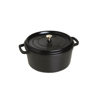 Staub Round Cocotte cast iron pot diam.18 cm Black - Buy now on ShopDecor - Discover the best products by STAUB design