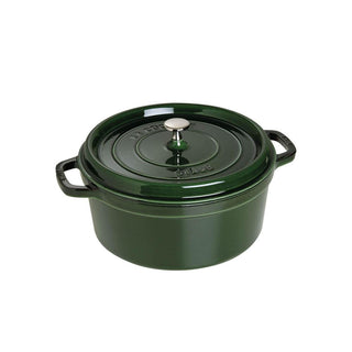 Staub Round Cocotte cast iron pot diam.22 cm Staub Basil green - Buy now on ShopDecor - Discover the best products by STAUB design