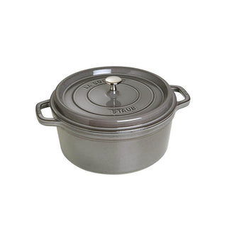 Staub Round Cocotte cast iron pot diam.22 cm Staub Graphite grey - Buy now on ShopDecor - Discover the best products by STAUB design