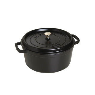 Staub Round Cocotte cast iron pot diam.22 cm Black - Buy now on ShopDecor - Discover the best products by STAUB design