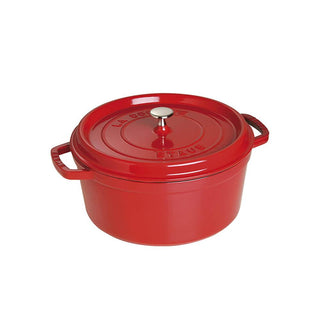 Staub Round Cocotte cast iron pot diam.22 cm Staub Cherry red - Buy now on ShopDecor - Discover the best products by STAUB design