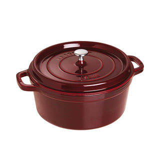 Staub Round Cocotte cast iron pot diam.28 cm Staub Grenadine red - Buy now on ShopDecor - Discover the best products by STAUB design